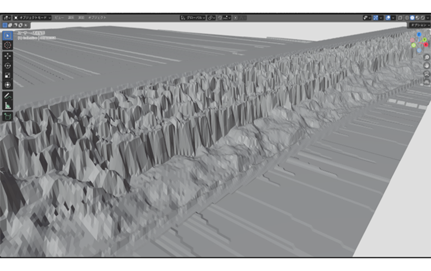 3D model of seabed around Omaezaki created from VIRTUAL SHIZUOKA point cloud data