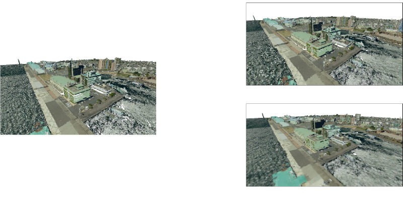 点群データとポリゴンデータの変換例